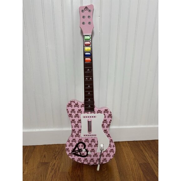 PS2 Aly & AJ Guitar Hero Pelican Pink Controller PL-6636 Untested - Picture 1 of 14